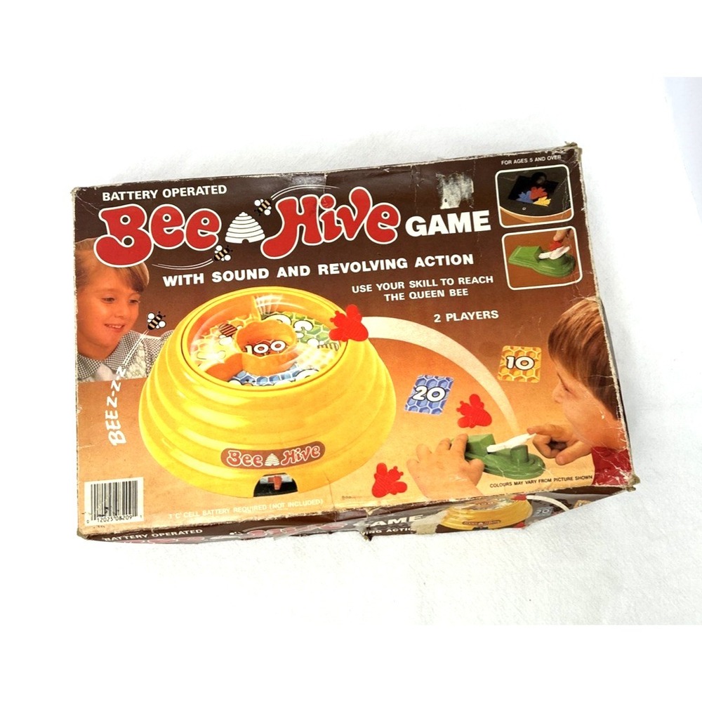 Vintage‎ Bee Hive Game Sound Revolving Action 2 Players Ages 5+ Tested Working
